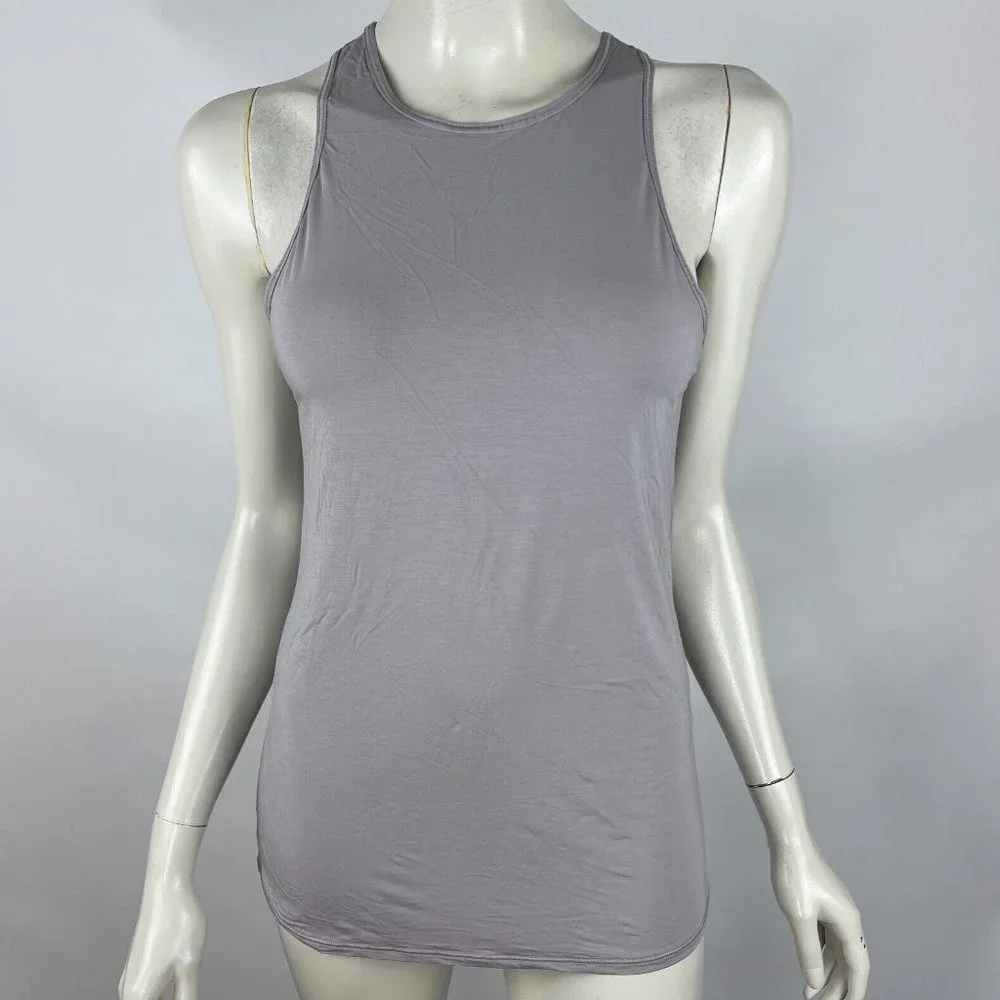 Lululemon Twist Back Tank Top Women6? EUC Lightweight Stretch Crew Neck Gym Yoga